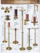  Fixed Combination Finish Bronze Paschal Candlestick: 2384 Style - 48" Ht - 1 15/16" Socket 